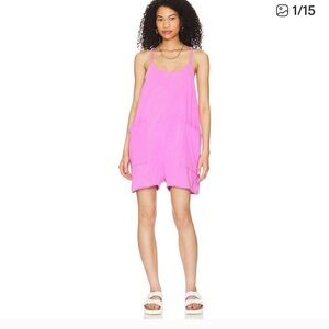 Pink Sleeveless Women's Dress
